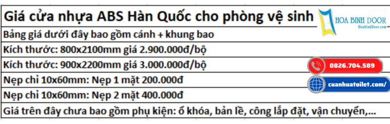 cửa nhựa công nghiệp giá rẻ