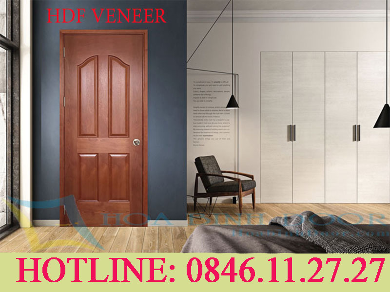 Cửa công nghiệp HDF Verneer Cửa gỗ phòng ngủ