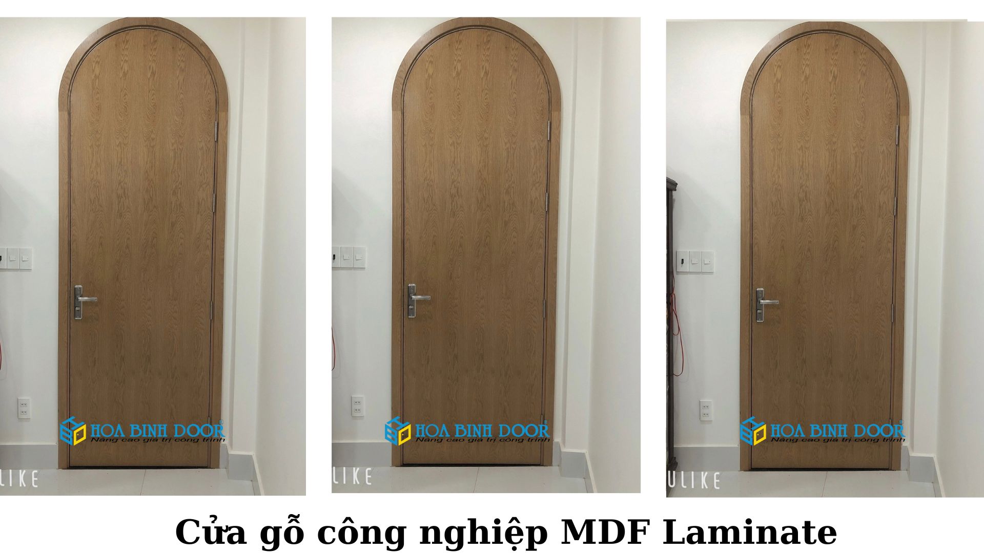 Báo giá cửa gỗ MDF Laminate