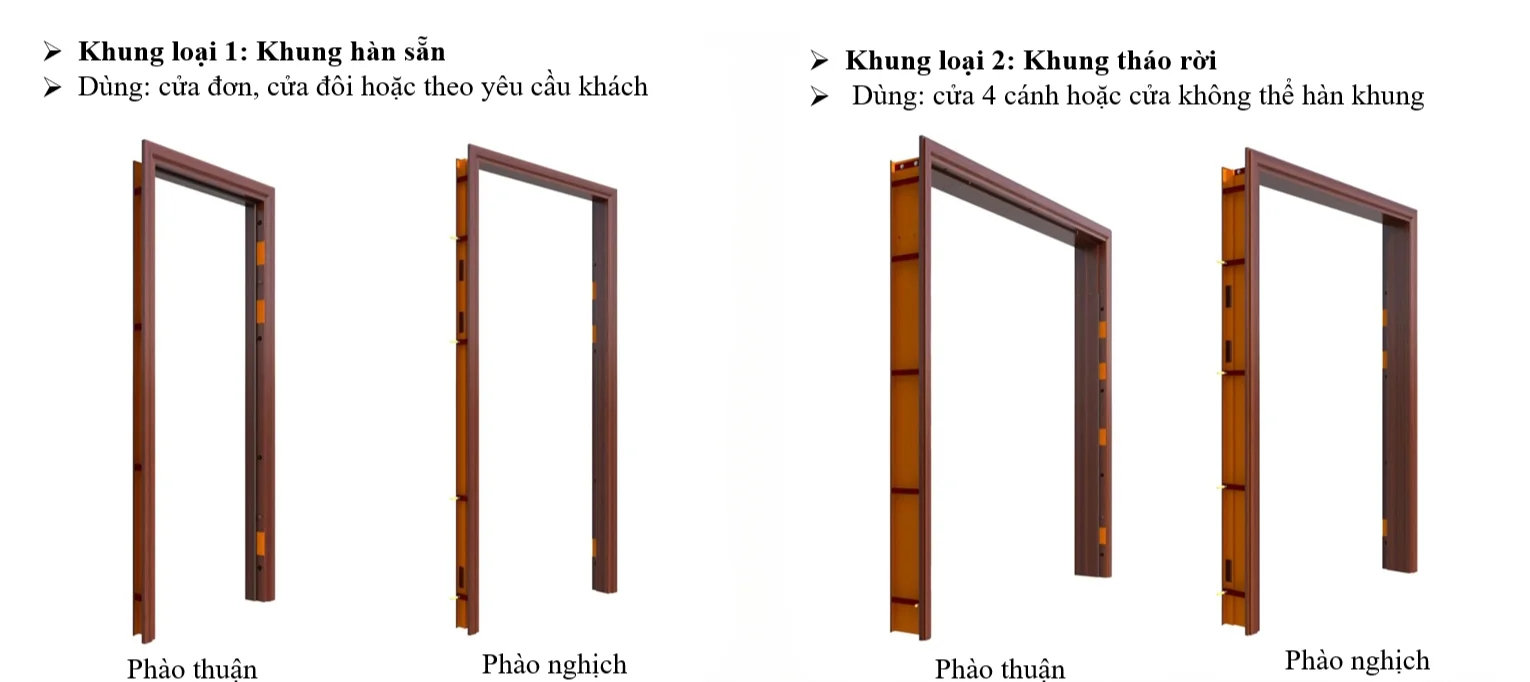 Cửa thép vân gỗ tại Nha Trang – Cửa thép giá tốt