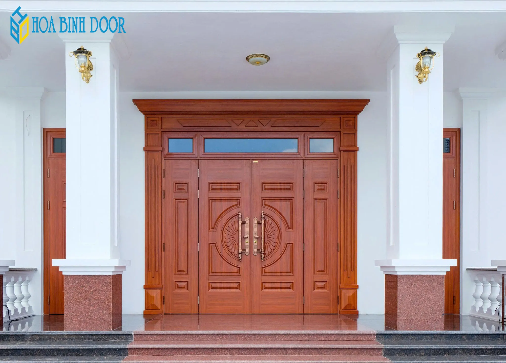 Cửa thép vân gỗ tại quận Gò Vấp - HCM