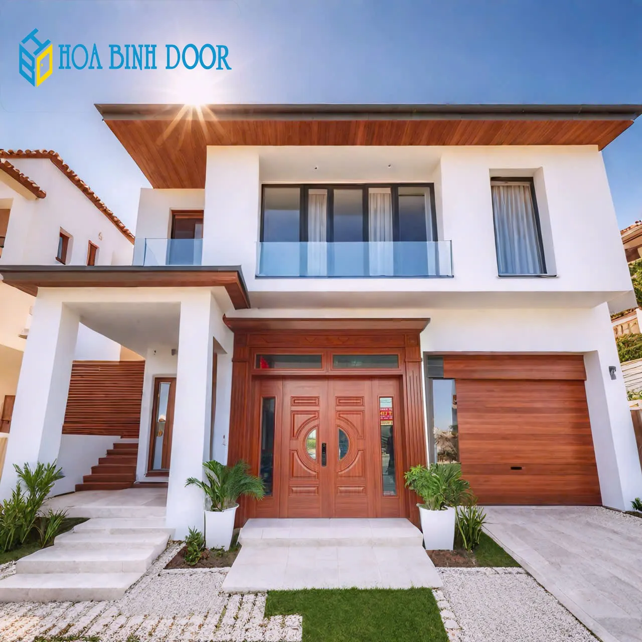 Cửa thép vân gỗ tại quận Gò Vấp - HCM