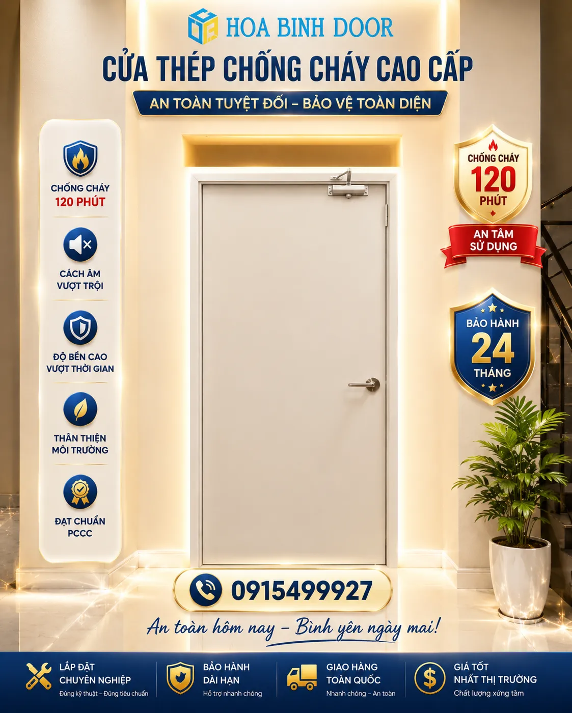 Báo giá cửa thép chống cháy tại Đồng Nai