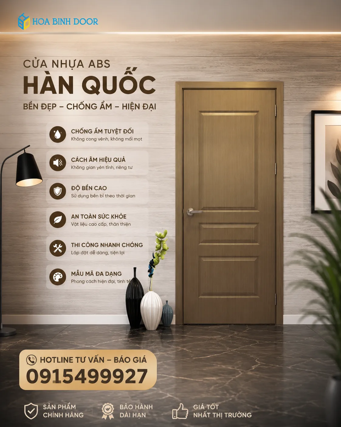 Giá cửa nhựa ABS Hàn Quốc tại Bình Dương