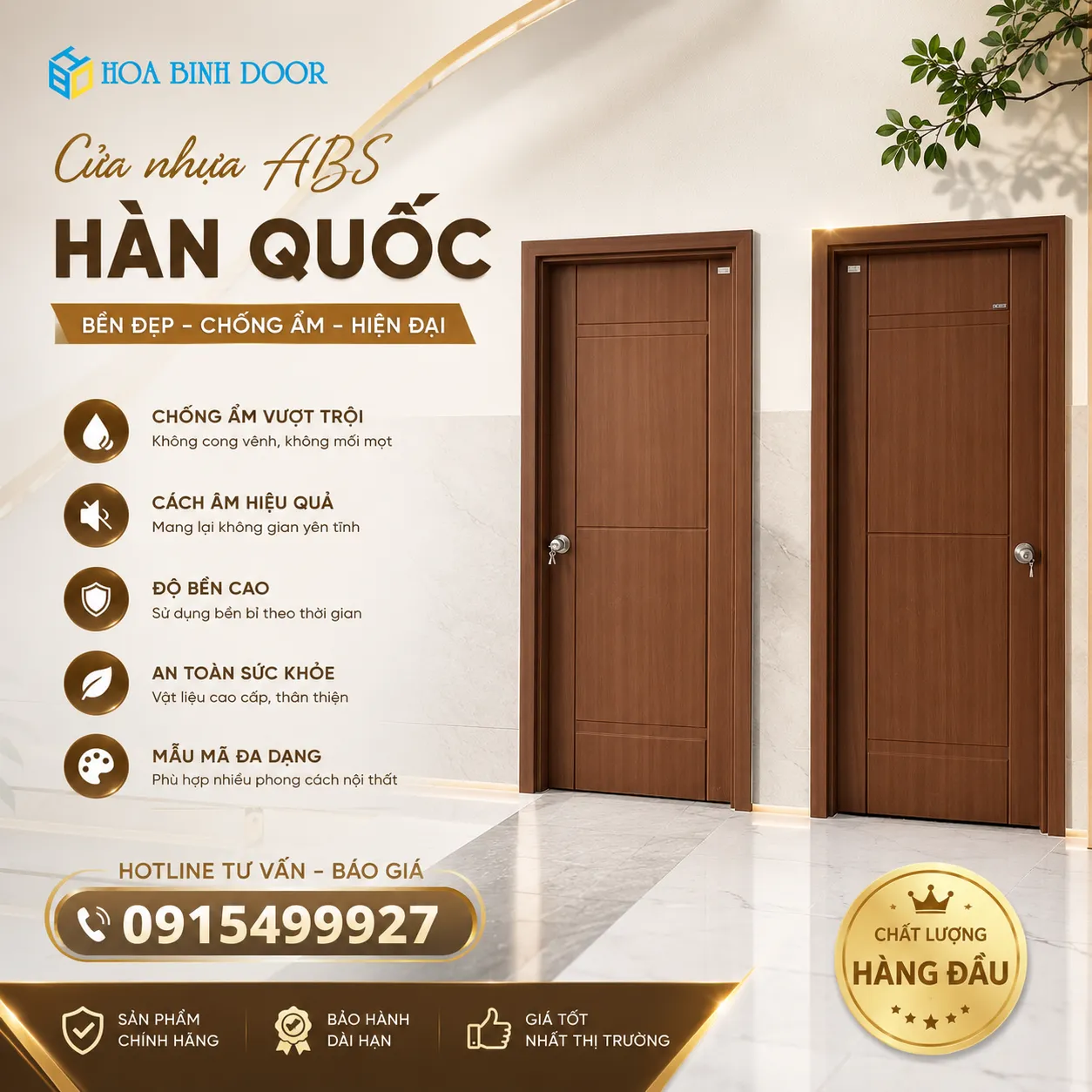 Giá cửa nhựa ABS Hàn Quốc tại Bình Dương
