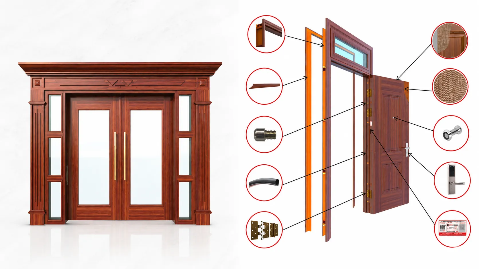 Cửa thép vân gỗ tại quận Gò Vấp - HCM