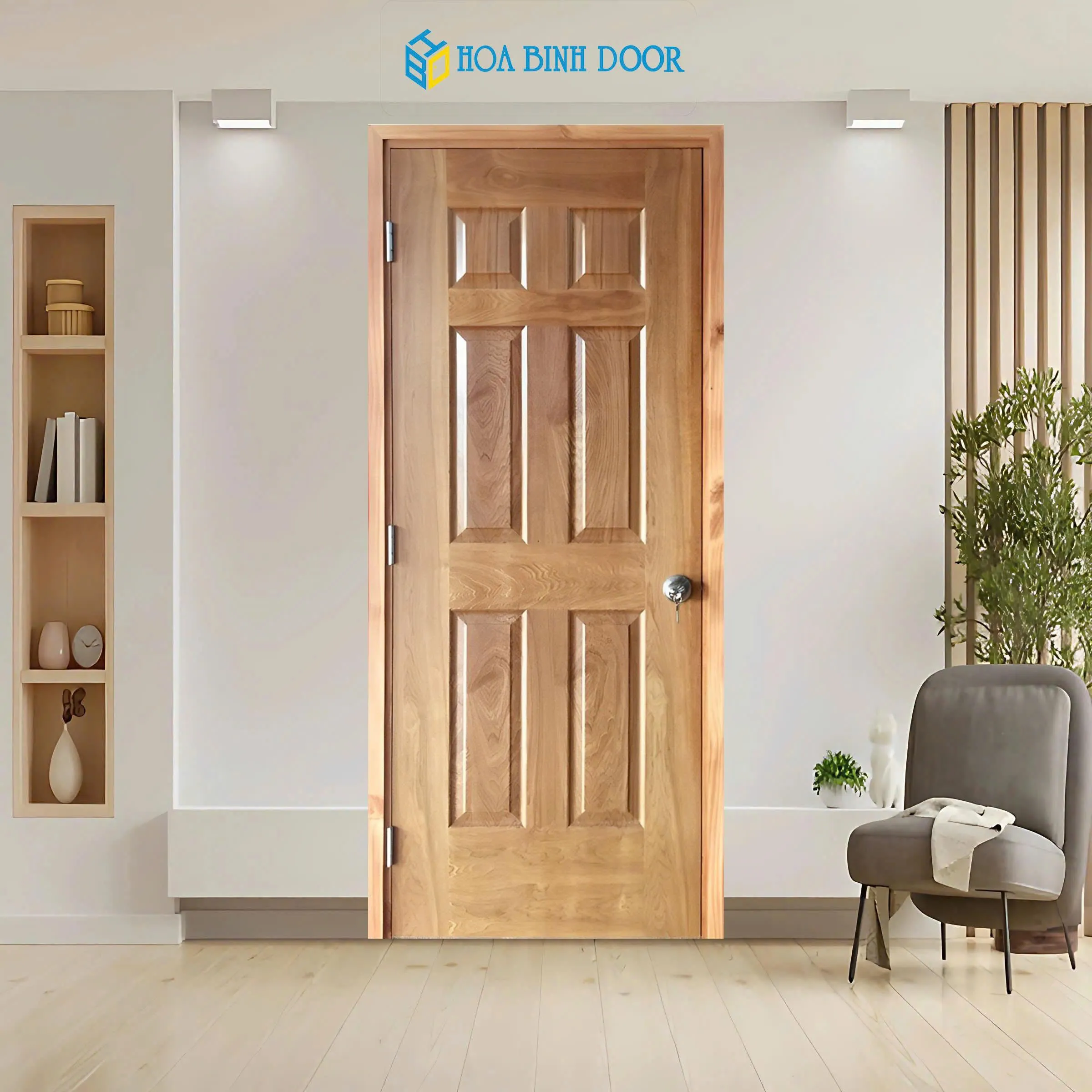 Lắp đặt cửa gỗ công nghiêp tại Hiệp Bình HCM