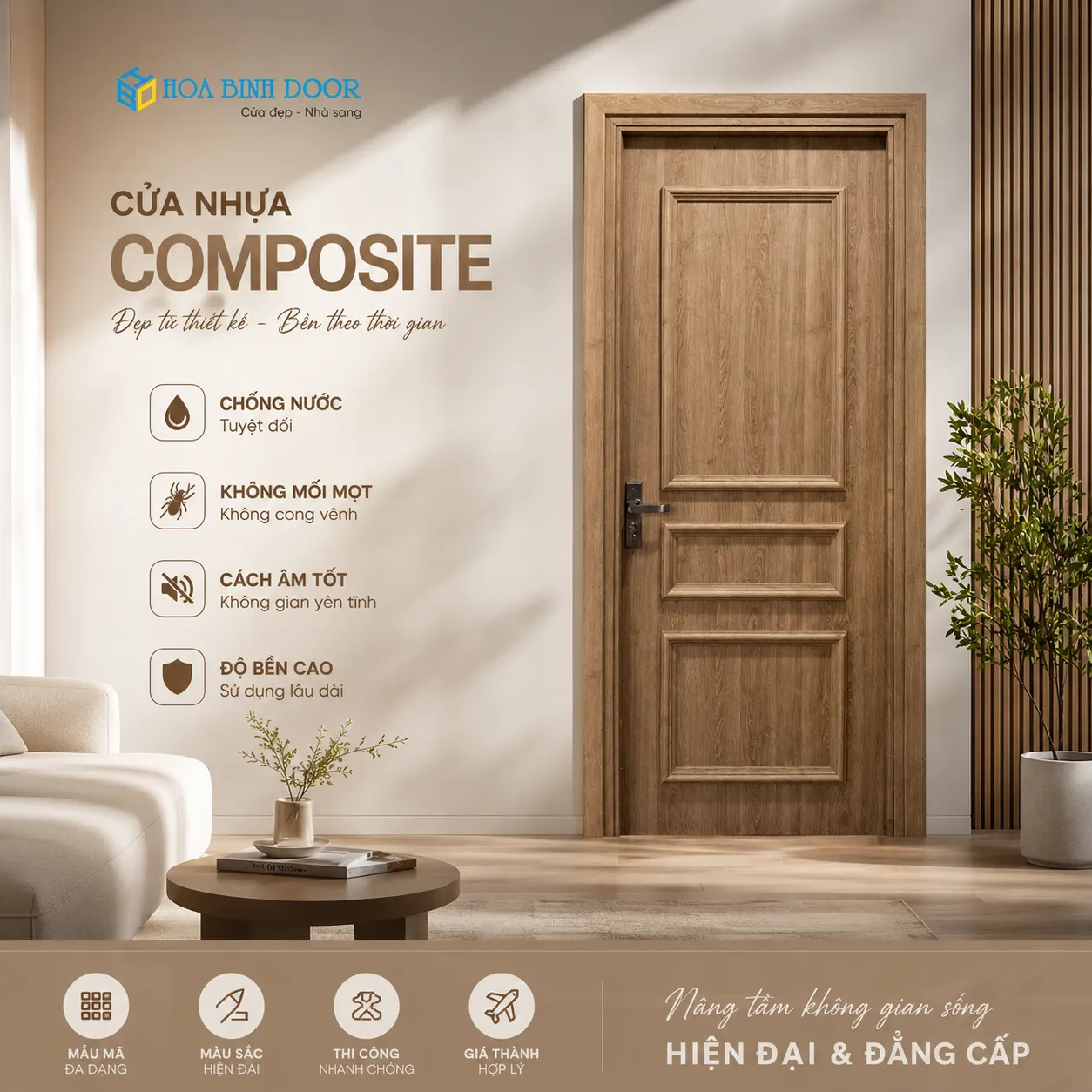 Báo giá cửa nhựa composite tại Linh Xuân